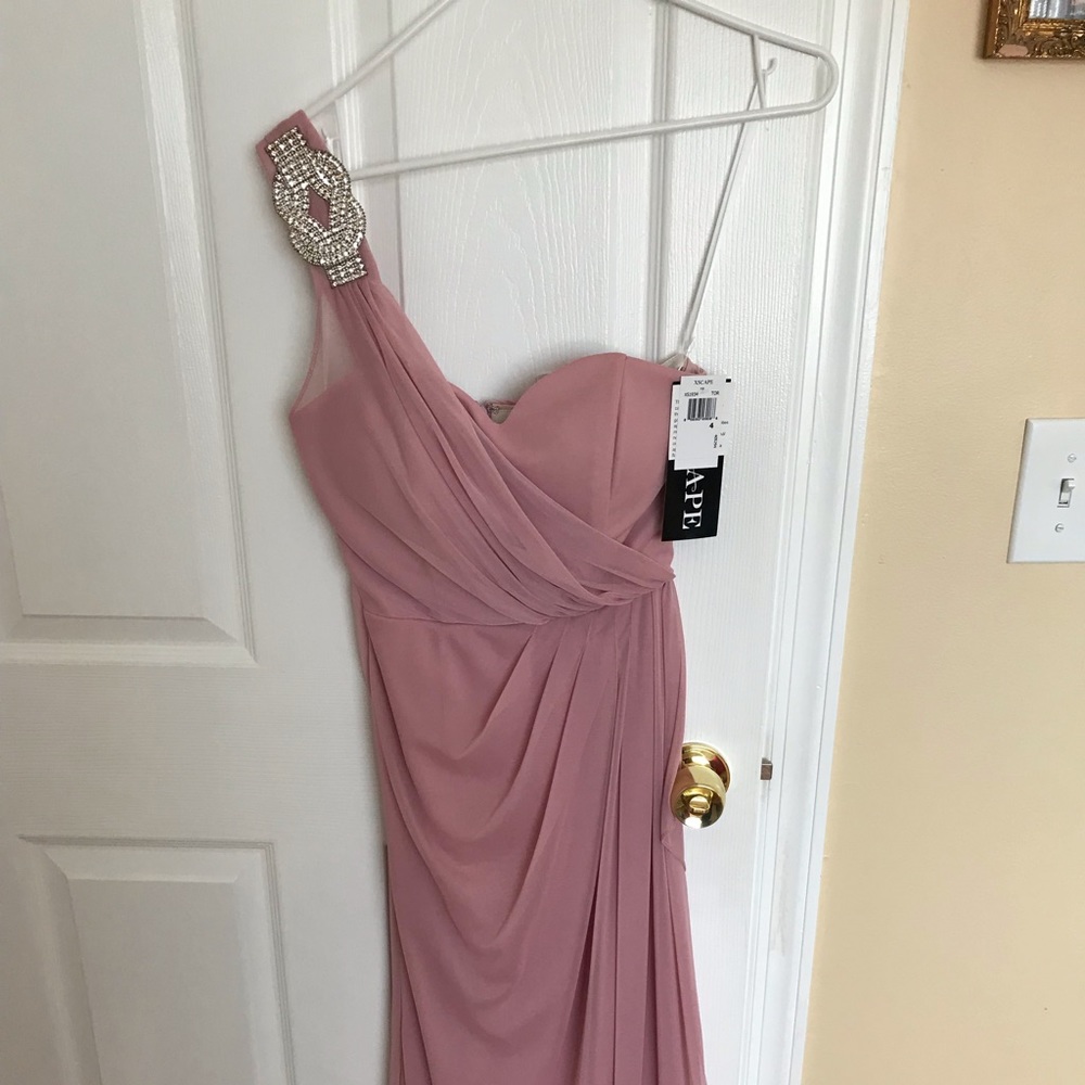Xscape pink evening gown